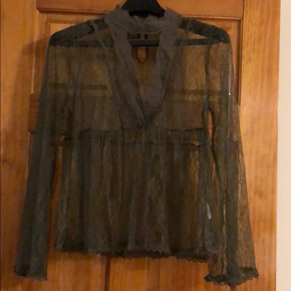 Altered state lace, long bell sleeve